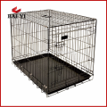 Black Dog Cage Crate Maleta de animales plegable Kennel